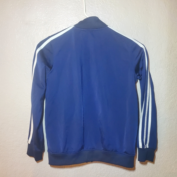 Adidas Boys Blue Track Jacket S - Picture 6 of 7